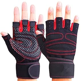 Gloves Gym Weight Lifting Body Building Exercise Workout Half Finger Gloves